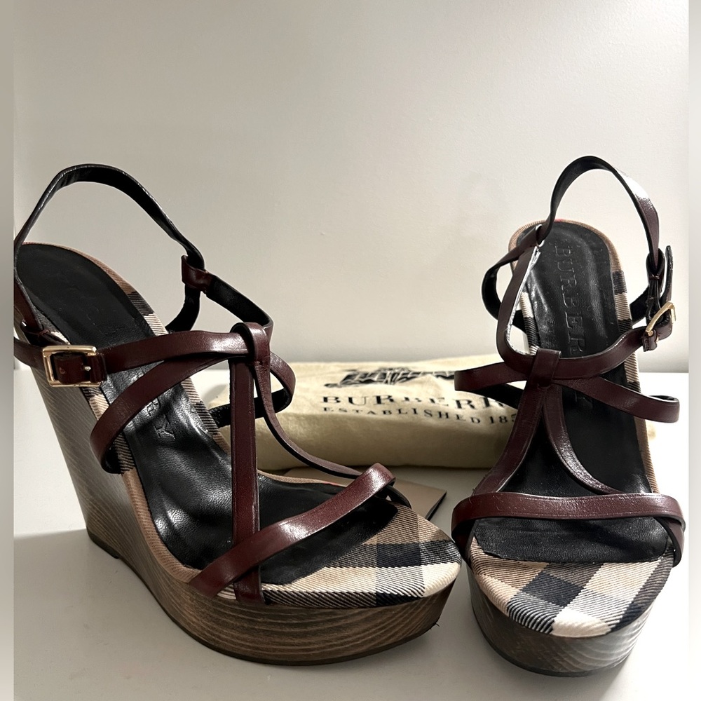 Burberry Wedge Sandals